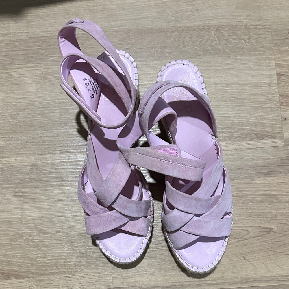 Franco Sarto Pink Espadrille Sandals